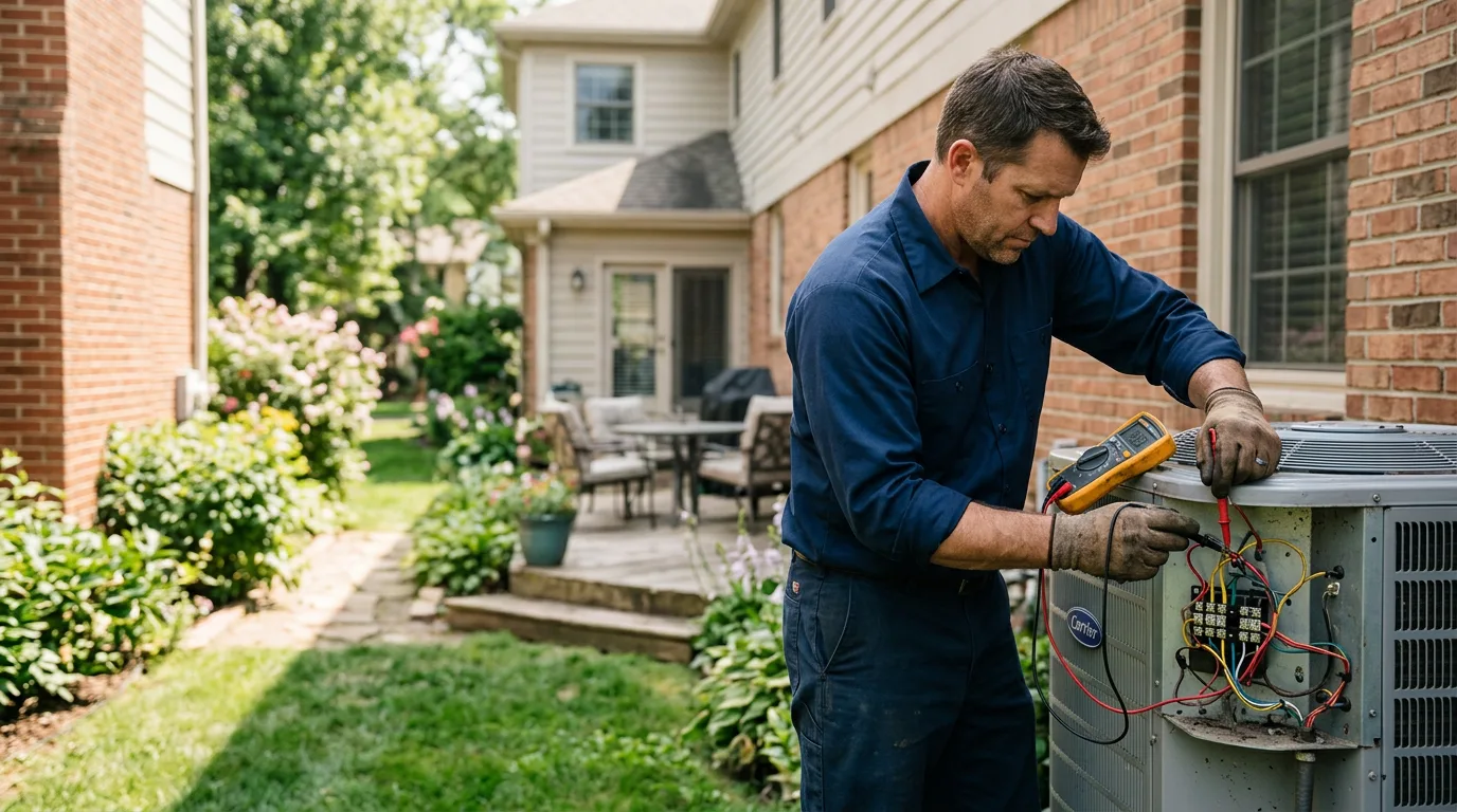 HVAC technician working near Felton, PA